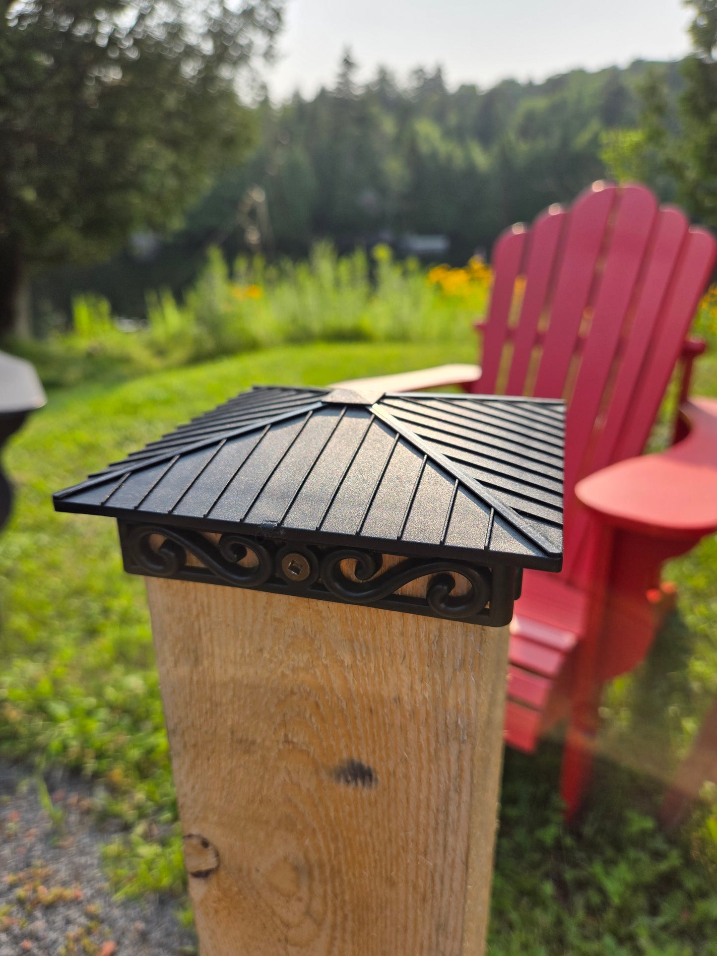 FENCE & DECK RITE Unique Design Post caps, fits True 4” x 4” Posts (Actual 4” x 4”) Perfect Finishing Touch to Your Fences and Decks. (True 4" X 4" - Pack of 24)