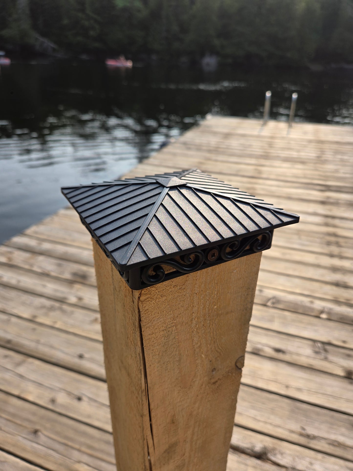 FENCE & DECK RITE Unique Design Post caps, fits True 4” x 4” Posts (Actual 4” x 4”) Perfect Finishing Touch to Your Fences and Decks. (True 4" X 4" - Pack of 24)