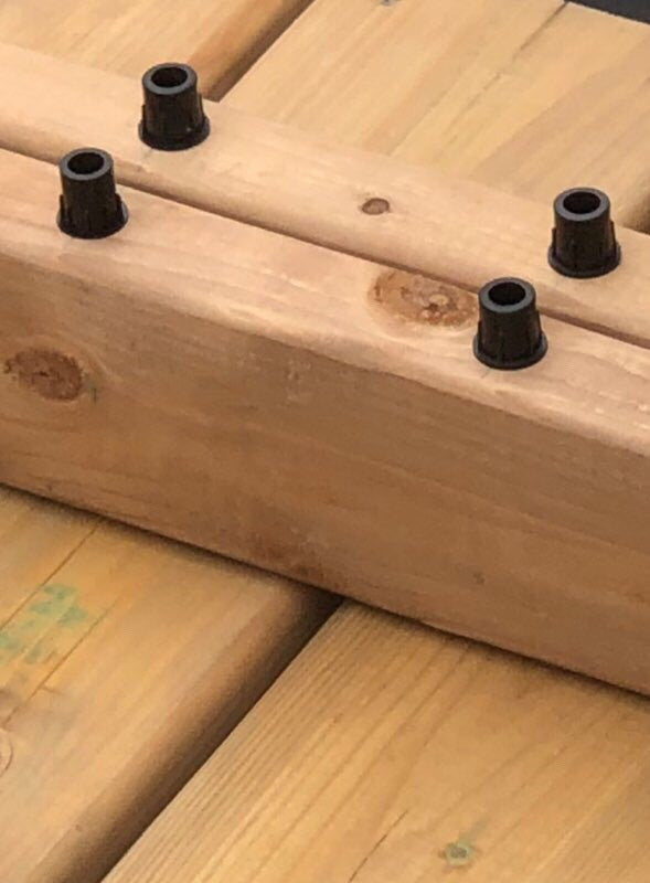 Baluster Connectors - fits ¾” OD Metal Balusters, Black Polypropylene (500 Pieces)