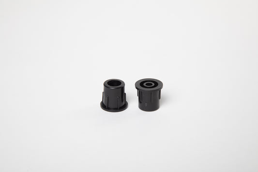 Conectores para balaustres – compatibles con balaustres metálicos de ¾” de diámetro, en polipropileno negro (50 piezas)