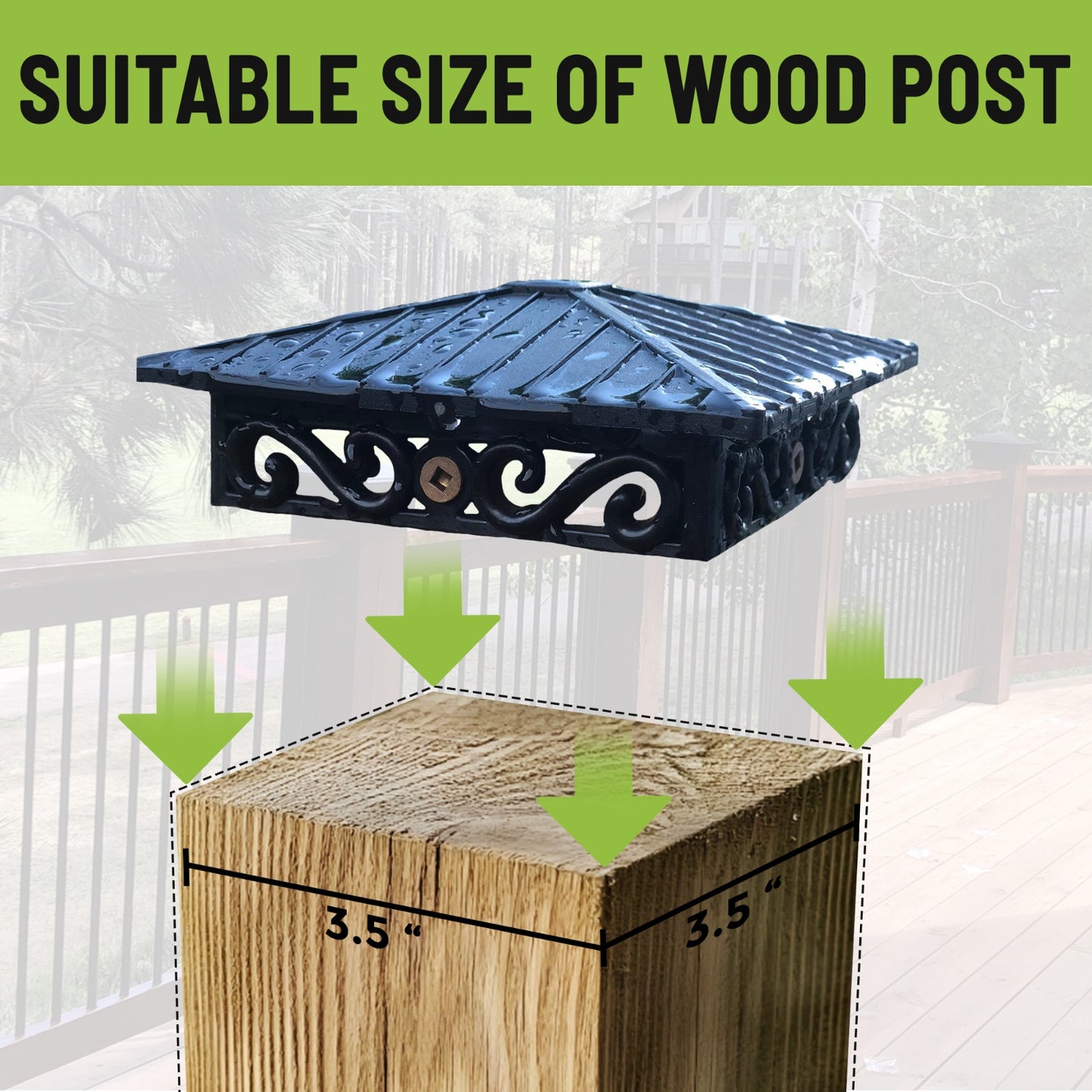 Fence and Deck Rite: 4x4 Post Caps Great for Fences and Any Weather (30 Pieces)